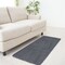Edge Collections - 3.9' x 2.6' - Gray - Fluffy Bedroom Rug Anti-Skid Shaggy Area Rug - 1 Piece